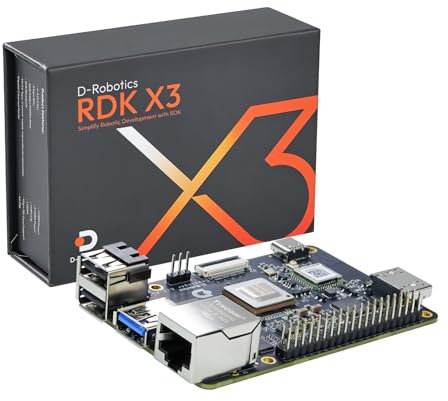 Yahboom Robot Develop Kit RDK X3 4GB RAM Development Board ROS2 LiDAR ROS Robot Development,Ubuntu,with Wireless Antenna,Serial Port Module Support CSI Cam (RDK-X3 4GB Separate)