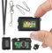 LX-VIECKDUN Mini CAM Keychain Camera 1.47 Inch Screen Mini Retro Camera Small Digital Cam 1080P HD Portable Video Recorder Photo/Video Mode Switch 64G TFType-C 2H Battery 62g (Keychain/Neck Strap)