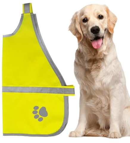 Bollisate Hundesicherheitsweste, reflektierende Hundeweste, Hundekonstruktion Vest, Einstellbare Haustierausrüstung für das Wanderwanderungssicherheitsservice für kleine mittelgroße große Rassen