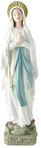 Kixolazr Our Lady Statue - Religious Figure Decor,Home Virgin Mary Figures,for Home Wedding Display School Celebration Living Room Bedroom Desktop Bookshelf Cabinet