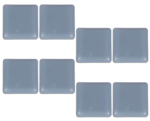 STAHAD 8pcs Non-Slip Chair Feet Pads Fluoropolymer Adhesive, 30x30mm Square Furniture Leg Protectors for Silent Anti-Skid Table and Chair Floor Cushion