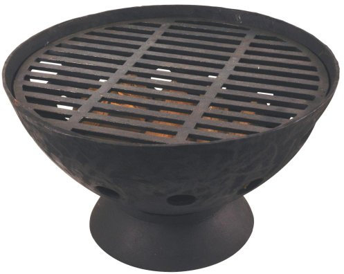 Fancy Flames gt37 55 cm 50 x 26 x 26 x 6 cm en fonte pour barbecue rond – Noir
