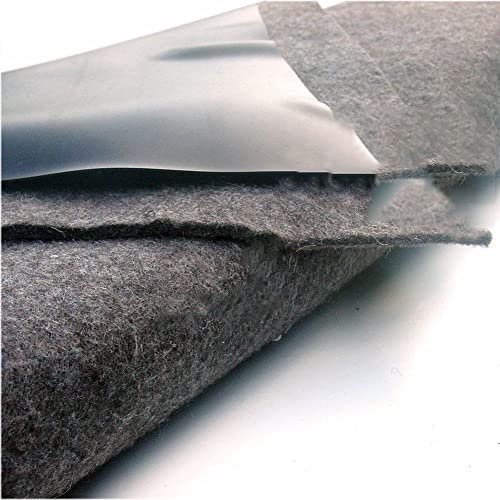 Teichfolie PVC 1mm schwarz in 10m x 10m mit Vlies 500g/qm
