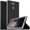 Verco Handyhülle für Xperia XA2, Premium Handy Flip Cover für Sony Xperia XA2 Hülle [integr. Magnet] Book Case PU Leder Tasche, Schwarz