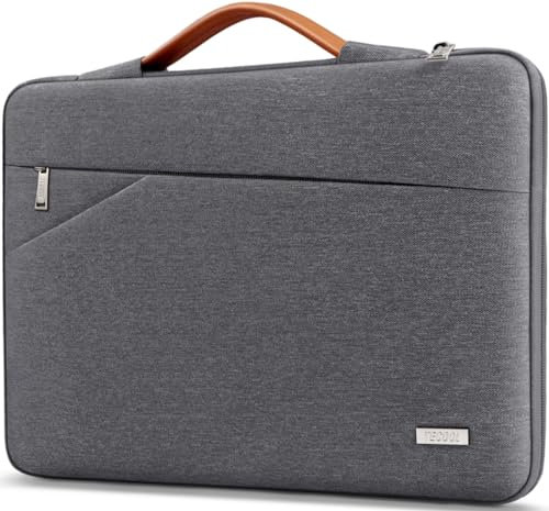 TECOOL 13,3 Zoll Laptop Tasche Hülle für MacBook Air/Pro 13 13,6 M4 M1 M2 M3(2012-2025), MacBook Pro 14 M4 M3 M2 M1(2021-2024), 13,3'' Acer HP Lenovo Dell Surface Laptop Schutzhülle, Dunkelgrau