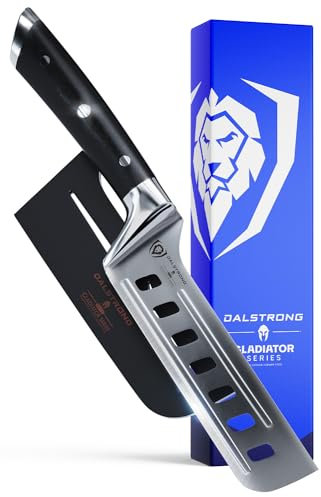 DALSTRONG Nakiri Asian Vegetable Knife - 6 - Offset Blade - Gladiator Series - Forged German High-Carbon Steel - Sheath Included - NSF Certified