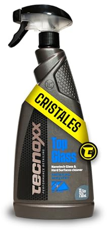 Tecnoxx - Top Glass. Pulitore Multiuso a Base di nanotecnologie per navigatore multimediale Touch Screen, cruscotto del Veicolo e Vetro. Flacone Spray XL da 750 ml