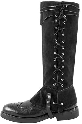 Degpum Pirate Boots Covers,Men's Medieval Costume Boot Covers,Renaissance Medieval Costume Men Pirate for Halloween Costume