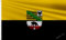 Kaiheok Flagge 3x5Ft/90x150cm Sachsen-Anhalt Flagge Deutschland Kontinent Flaggen Polyester mit zwei Metallösen - Canvas-Header und doppelt genäht - perfekt für Fliegen im Schwach wind bereich.