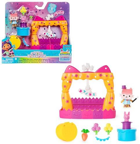 Gabby et la Maison Magique - Gabby Dollhouse - Balcon Spectacle De Bébé Boîte - 1 Figurine Et 6 Accessoires - Dessin Animé Jouet Maison De Poupée - Jouet Enfant 3 Ans Et +