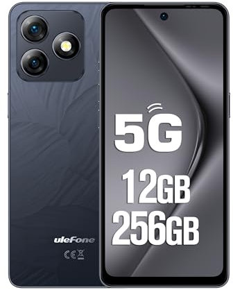 Ulefone Note 18 Ultra Teléfono Movil 5G, 12GB+256GB/SD-2TB Smartphone, 6,78 Pulgadas FHD+ con Cámara 50MP+50MP+32MP, Batería 5450mAh/18W, Dual SIM Android 13 Móviles 5G Wi-Fi BT5.1 OTG/GPS/NFC,Negro