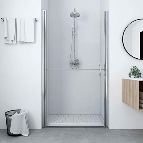 Gecheer 100 x 178 cm härdat glas duschdörr, nisch duschhållare, nisch duschkabin, infälld duschbox, nischdörr duschkabin, glasduschdörr, P146657