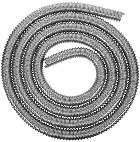 Kisangel Protector de Cable de Acero Inoxidable Manguito Rosca Flexible y Resistente de Metros para Organización y Protección de Cables Hogar y Industriales