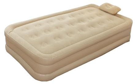 Twin Air Bed med inbyggd pump, Twin Air Bed med inbyggd pump Spränga | Camping uppblåsningsmadrass Twin Blow Up Uppblåsande luftmadrass för golv Vardagsrum Gästtält Vandring Camping Utetält