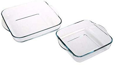 Pasabahce Borcam Square Pirofile rettangolari, 2 unità