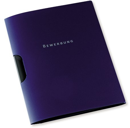 Elba 36499DB Job Application Folder 3 Compartments High Quality Cardboard for 30 DIN A4 Pages with Clip Fix System Set of 10 Dark Blue [German Import]