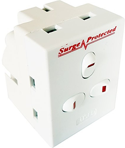 Loops Adaptateur de prise d'alimentation 3 voies pour prise secteur – Protection contre les surtensions – Bloc multiprise