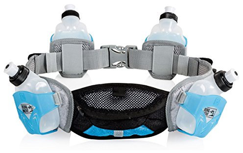 Run & Move Trail Belt 3.0 mit 4 x 175ml Flaschen | Trinkgürtel, gut anpassbar