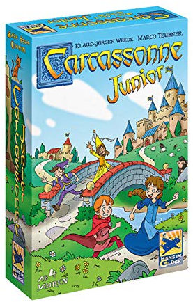 Hans im Glück, Carcassonne Junior, Kinderspiel, Brettspiel, 2-4 Spieler, Ab 4+ Jahren, 30+ Minuten, Deutsch