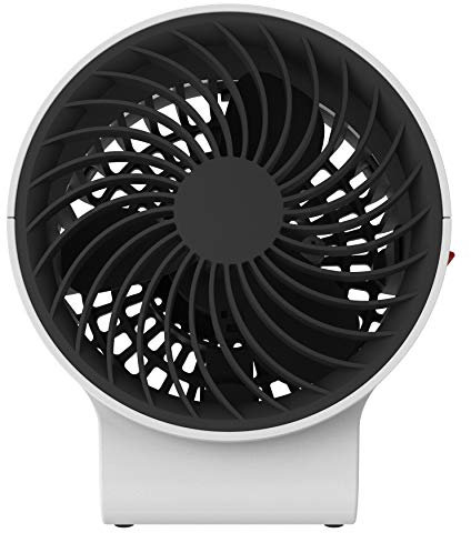BONECO Personal Fan F50, USB Powered Compact Table Top 2 Speed Air Cooling Unit with Stand, Desktop 2 in 1 Portable Fan with Direct or Indirect Airflow, Stylish Modern Swiss Design (Grey/White)