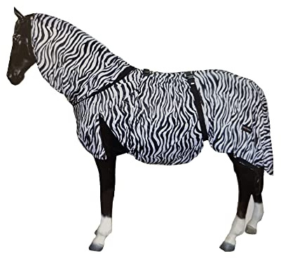 Horse Masters Summer Fly Rug - Sweet Itch Eczema Bug Protection Full Neck Combo Sheet - Equestrian Rug for Competition Riding Outdoors Yards Fields