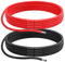 8AWG 8.29 mm² Silikondraht Elektrisches Kabel 5 m - (2.5m Rot + 2.5m Schwarz) 8 Gauge 1650 Litzen 0.08mm Verzinnten Kupferadern Flexibel und Weich für Arduino-Projekte/RC-Autos/Boote