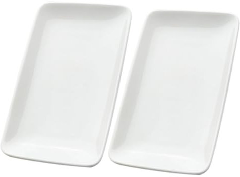 PRETYZOOM Porte-Bijoux en Céramique avec 2 Petits Plateaux pour Boucles Doreilles Polyvalent pour Les Collations Et Les Desserts Design Élégant