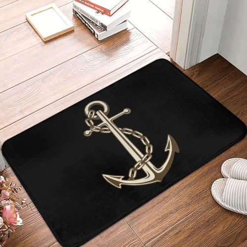 OOAHJEID Fußmatte Badteppich Teppich Anker Fußmatte Anti-Rutsch Eingang Küche Badezimmer Matte Nautischen Sailor Garten Teppich