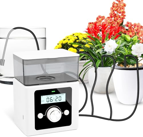 Sistema di irrigazione automatico, irrigazione automatica per piante da interno, sistema di irrigazione automatico fai da te per piante interne, ideale come sistema di irrigazione per le vacanze