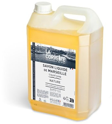 La Corvette - Sapone liquido di Marsiglia NATURE – 5L – 96% ingredienti di origine naturale