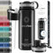 Trinkflasche Edelstahl ACTIVE FLASK + Strohhalm (3 Deckel) BPA-frei, Auslaufsicher, Kohlensäure geeignet - Wasserflasche Fahrrad Thermosflasche Isoliert Isolierflasche Sport Wasser Flasche Kinder Tee