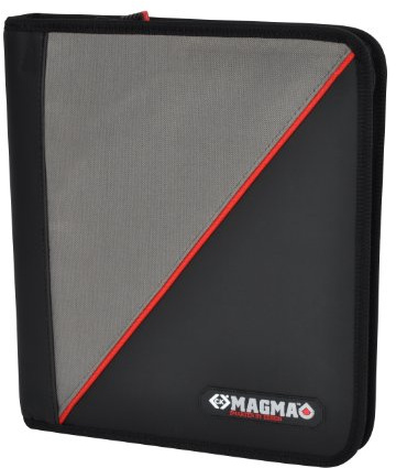 C.K Magma Porte Document A4, Portfolio Professionnel pour Entrepreneurs, Fermeture Zippée, 4 Anneaux, Protege Documents Chantier, Dossier de Conférencier, Classeur Organisateur, Range Document, MA2600