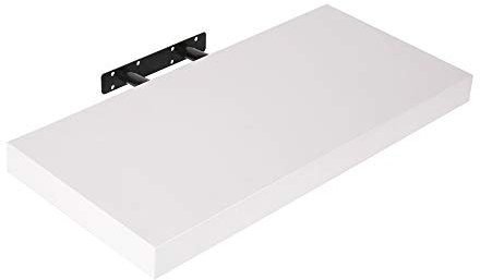 Edaygo Wandboard Wandregal Bücherregal Hängeregal Regal Freischwebend, 110 x 23,5 x 3,8 cm, weiß
