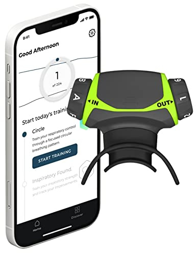 Airofit Active, Entrenador De Respiración Unisex Adulto, Lima, Único