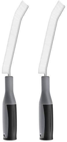 MR.SIGA Lot de 2 Brosses de Nettoyage des Interstices à Poils Durs, Brosse de Crevasses Joint de Carrelage avec Poignée Egonomique, Brosse pour Rainure Fenêtre, Salle de Bain, Toilette, Cuisine