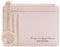 Sugeru Portemonnaie Damen Mini,Kleine PU Leder Geldbörse mit Reißverschluss,viele Fächer,Schlüsselanhänger,Zipper Portmonee mit 8Kartenfächern,Schmal Minimalistischer Kartenetui (Rosa)