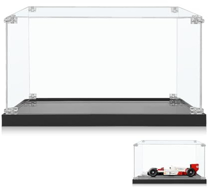 icuanuty Vitrine Acrylique pour Icons McLaren F1 MP4/4 & Ayrton Senna 10330, vitrine de Rangement et d'organisation Anti-poussière pour vitrine, Dimensions : 38 x 20 x 20 cm (étui d'affichage
