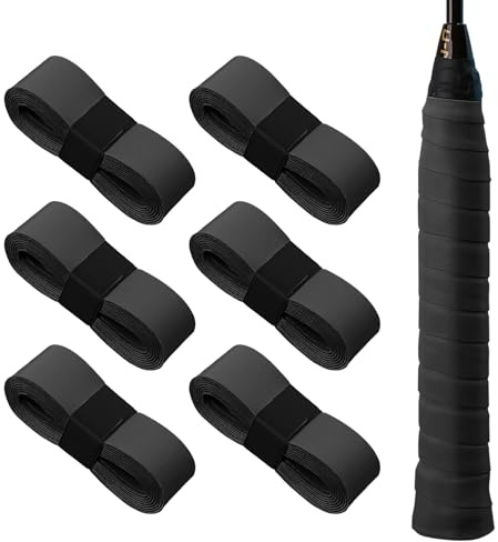 MEGAVOW 6 Pezzi Grip Racchetta Padel, Grip Racchetta Tennis, Nastro Racchetta Tennis Antiscivolo, Grip Racchetta Badminton Overgrip Padel per Racchetta da Tennis Badminton Squash