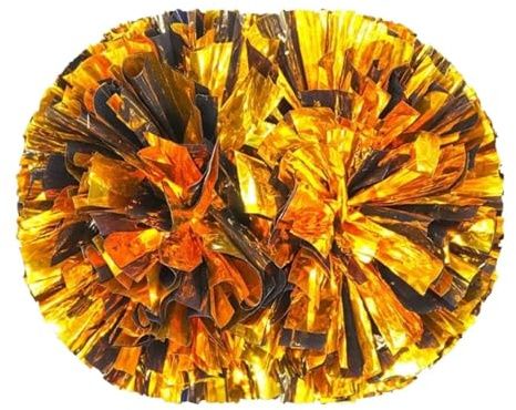 GIUPLOKID Accessori per Il tifo: Palline Colorate, Pompon da Cheerleading 6 Pezzi in plastica Multicolore 28 cm(Color 10)