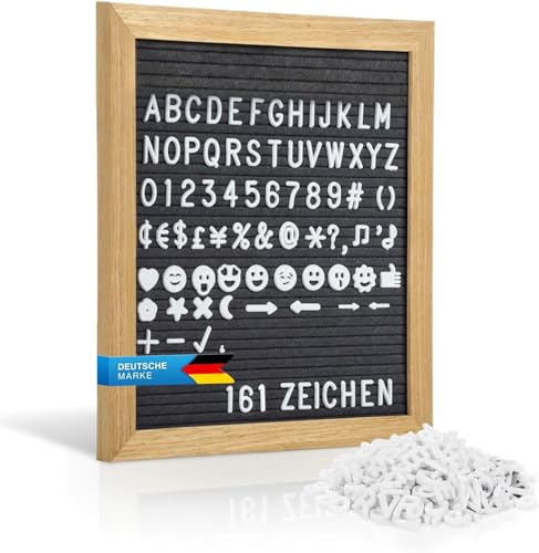 GOODS+GADGETS® Buchstabenbrett mit 161 Zeichen - Letter Board