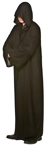 Hooded Robe - BLACK Adult Costume