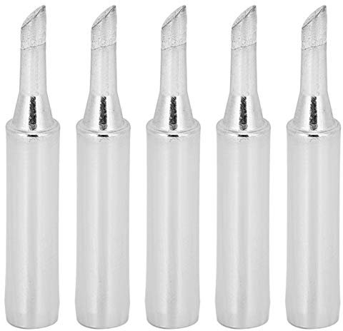 Oumefar 5 Pezzi Saldatori 900M‑T 3C Punte per Saldatura Principali Gratuite Punte per Saldatore per Saldatura