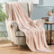 MIULEE Kuscheldecke Fleecedecke Flanell Decke Einfarbig Wohndecken Couchdecke Flauschig Überwurf Mikrofaser Tagesdecke Sofadecke Blanket Für Bett Sofa Schlafzimmer Büro 60x80Inch 150x200cm Lachsrosa