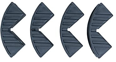 Connex DY270637 Équerre de protection des bords grises - Lot de 4 - Convient pour des sangles jusqu'à 25 mm de large - En plastique robuste - Profil de protection des bords - Protection de sangle de