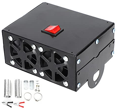 Heizung 12V 300W,12V Car Defroster 300W,Kfz Auto Heizluefter 12V 300W/600W Demister Zusatzheizung,Autoheizung Wärmer Defroster Tragbarer Demister Mute Fan Schnelle Heizung 600W12V (12V)