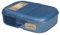Sistema Ribbon Lunchbox für Erwachsene | Snackbox mit Fächern | 1,1-L-Frischhaltedose und 130-ml-„Mini Bite“-Snackdose | Hergestellt mit Ocean Bound Plastic | Blaugrün oder blau (Farbe nicht wählbar)