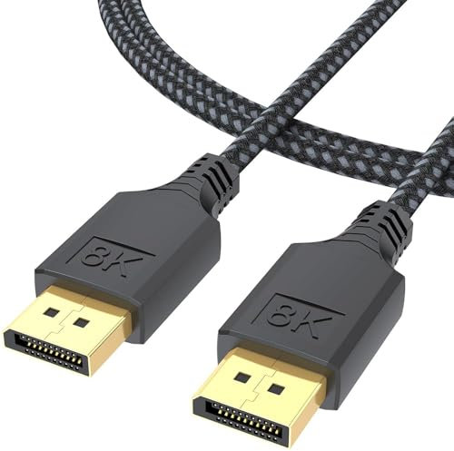 DteeDck Display Port Cable 3Ft 10 Pack, 8K@60Hz, 4K@144Hz, 2K@240Hz