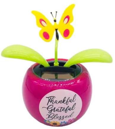 Giocattolo di fiore danzante alimentato solare, Figura di ballerina solare, Solare oscillante Flip Flap Fiore Animato Bobblehead Dancer Toy, Auto davanzale Decorazione Desktop Solare Danza Ornamento