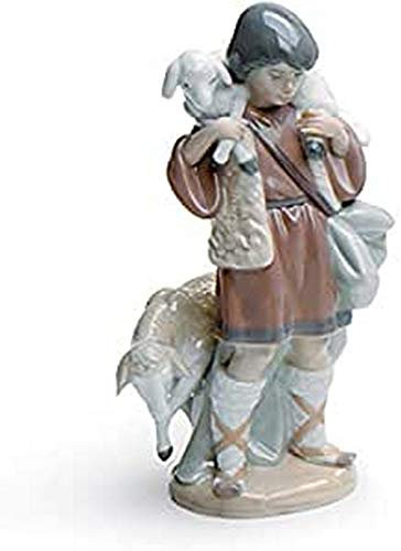 LLADRÓ Krippenfigur Junger Hirt. Hirte (Krippenfigur). Porzellan.