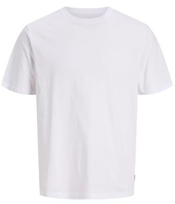 JACK & JONES Jjeorganic Basic Tee Ss O-neck Noos Homme T-Shirt, Blanc, XL